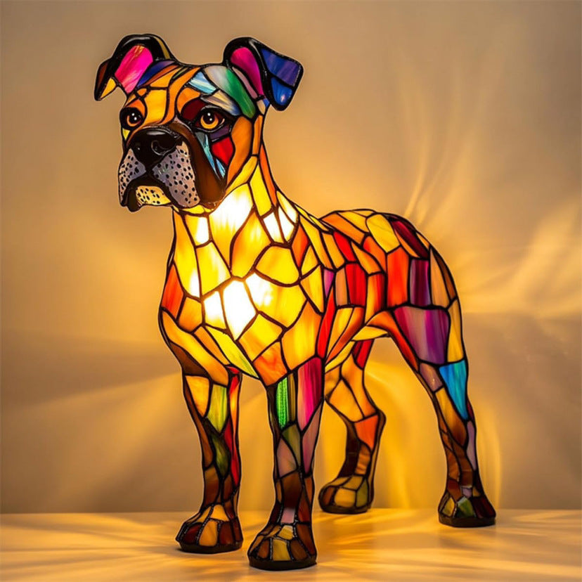 Lámpara Greyhound con Diseño de Cristal Facetado