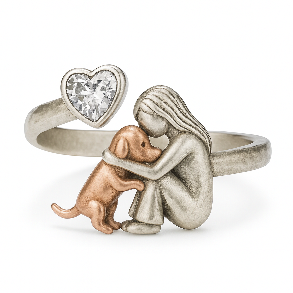 Anillo Ajustable de Plata de 925 Hecho a Mano con Circonita Blanca - Suerte y Elegancia